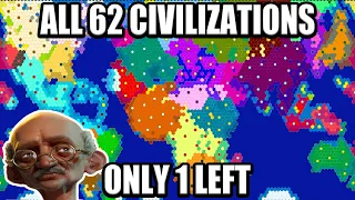 Conquering All 62 Nations on the Earth in Civ 6 - Deity Challenge