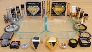 Silver vs Gold - Mixing Makeup Eyeshadow Into Slime Special Series 218 Satisfying Slime Video