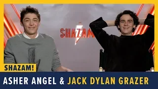 Asher Angel and Jack Dylan Grazer Talk SHAZAM!