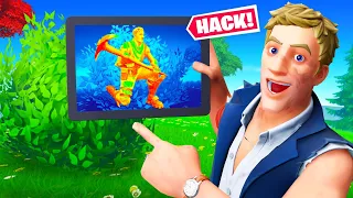 ich benutze WALL HACKS zum CHEATEN in Hide & Seek.. (Fortnite)