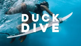 How to Duck Dive Surf (Duck dive surf tutorial): How to do a duck divesurf