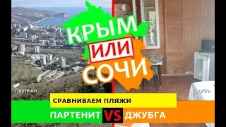 Крым VS Кубань 2019! Сравниваем пляжи. Партенит и Джубга