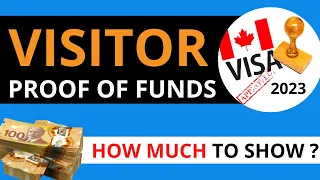 PROOF OF FUNDS CANADA VISITOR VISA. Show money bank statements 2023