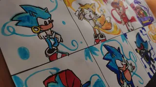 Drawing of all my favorite Sonic in Friday Night Funkin' part 4 By Kid's Light