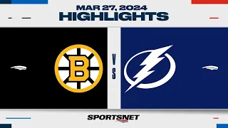 NHL Highlights | Bruins vs. Lightning - March 27, 2024