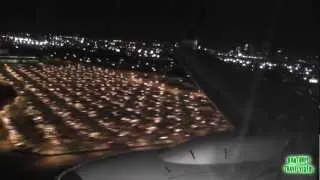 United 737-900ER Great Night Landing at Newark Liberty International Airport!