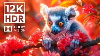 INCREDIBLY SHARP in Dolby Vision 12K HDR | with cinematic sound (Colorful Animal Life)