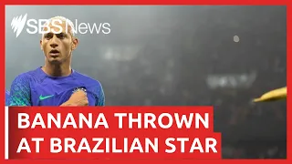 Banana thrown at Tottenham forward Richarlison in Paris match as racial abuse intensifies | SBS News