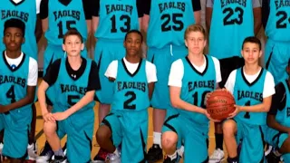 Teen without hands makes 3-point shots on the basketball court