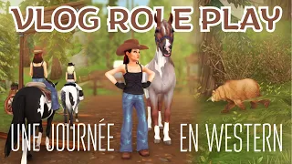 VLOG RP | Une journée au camp Western ! (Longe, randonnée...)🌵🐺 Star Stable Online