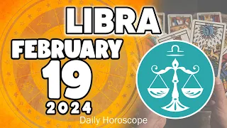 𝐋𝐢𝐛𝐫𝐚 ♎ 🎁👀𝐁𝐄 𝐂𝐀𝐑𝐄𝐅𝐔𝐋 𝐖𝐈𝐓𝐇 𝐓𝐇𝐈𝐒 𝐆𝐈𝐅𝐓.💣💥 𝐇𝐨𝐫𝐨𝐬𝐜𝐨𝐩𝐞 𝐟𝐨𝐫 𝐭𝐨𝐝𝐚𝐲 FEBRUARY 19 𝟐𝟎𝟐𝟒 🔮#horoscope #new #tarot