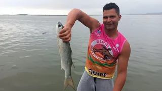 PESCANDO COM O BOTO CAROBA  EM LAGUNA SC !