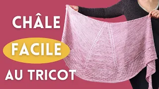 Patron de tricot FACILE - Mon châle EssenCiel en 2 versions