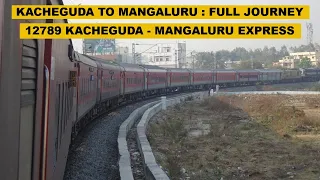 Kacheguda (Hyderabad) To Mangaluru : Full Journey : 12789 KCG - MAQ Superfast Express