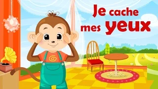 Je cache mes yeux - French nursery rhyme for kids and babies (with lyrics)