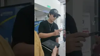 Dimash arrival at Yibin airport, China