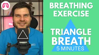 Triangle Guided Breathing Exercise to help with Stress & Panic | TAKE A DEEP BREATH