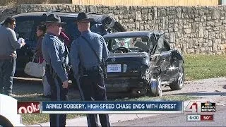 Armed robbery, high-speed chase ends with arrest