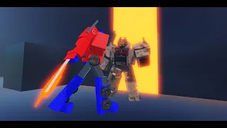 Optimus prime vs scourge (Roblox animation)