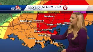 Tornado threat has increased for the New Orleans area