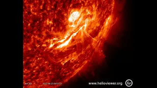 DARK PLASMA EXPLOSION ON THE SUN (2022-08-15)