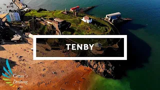 Tenby -Town in Wales 4k Drone