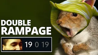 DOUBLE RAMPAGE & 19 KILLS WITH SQUIRREL (SingSing Dota 2 Highlights #1730)