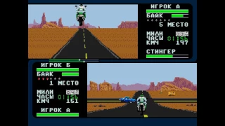 [Sega Mega Drive/Genesis] Road Rash II - Split Screen Gameplay №1 (Arizona, Level 1)