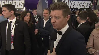 Avengers: Endgame World Premiere || Jeremy Renner Soundbite || #SocialNews.XYZ