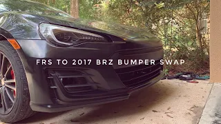 Putting a 2017 BRZ bumper on my FRS