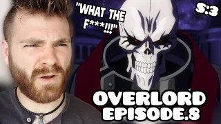 HE'S PURE EVIL??!!! | OVERLORD - EPISODE 8 | SEASON 3 | New Anime Fan! | REACTION