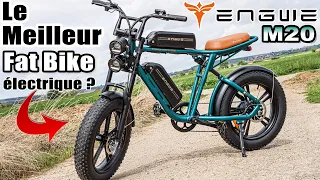 ENGWE M20 Le Meilleur FAT BIKE électrique Un vélo Superbe rapide 45 Km/H et endurant 2 Batteries