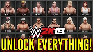 WWE 2K19 - How To Unlock Everything! (#WWE2K19 Tutorial)