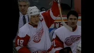 95/96 RS: Col @ Det Highlights - 1/17/96 (Yzerman's 500th Goal)