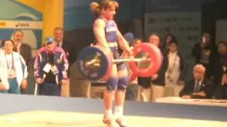 Podobedova Svetlana Clean and jerk 3rd attempt 160kg