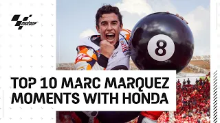 Top 10 Marc Marquez Moments with Honda | #MotoGP