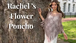 FLOWER PONCHO Crochet Tutorial // Rachel's Flower Poncho // Ophelia Talks Crochet