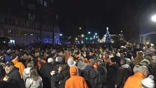 Downtown Massillon goes crazy after Massillon Washington beats Archbishop Hoban to win state title