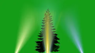 Christmas tree with focus light effect | Green Screen Library
