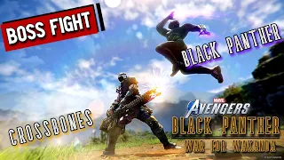Black Panther vs Crossbones Boss Fight || Marvel Avengers game || 4K HDR 60FPS ||PS5||