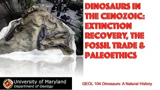 Lecture 42 Cenozoic Dinosaurs: From the K/Pg Aftermath through Paleoethics