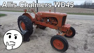 Allis Chalmers WD45 - Has Fuel and Spark but Won't Run.