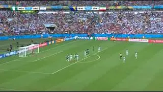 MESSI FREEKICK vs. NIGERIA // WM 2014 // Argentinia vs Nigeria [HD]