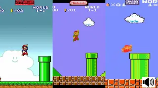 Super Mario Bros NES VS SNES VS GBA Console VS Console