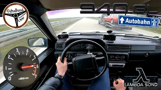 1992 Volvo 940 2.3 | V-MAX. Próba autostradowa. RACEBOX 0-100 km/h. AUTOBAHN