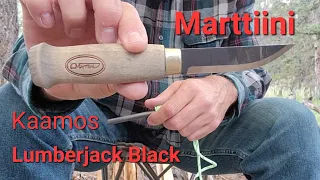 Marttiini Lumberjack Black Kaamos Knife Review. Bushcraft Knife?
