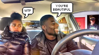 FLIRTING WITH DRIVE THRU EMPLOYEES IN FRONT OF MY GIRLFRIEND! *BAD IDEA* 😳 | VLOGMAS DAY 10