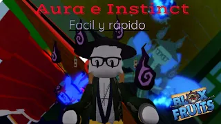 Como Subir El Aura y La observación (instinct) RAPIDO en BLOX FRUITS | Dramyreal