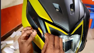 honda dio stickers modified |headlights |break lights |indicator |