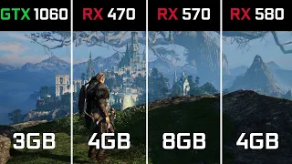 GTX 1060 vs RX 470 vs RX 570 vs RX 580 - Test in 7 Games